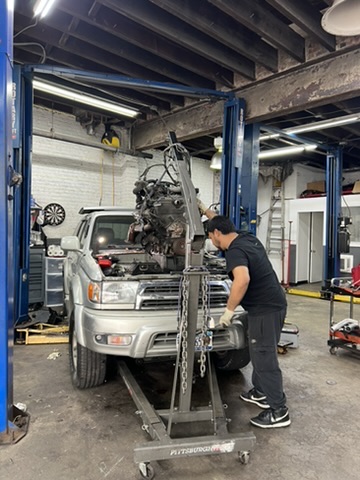 Engine swap in progress